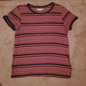 Soft Medium American Eagle Striped Teeshirt